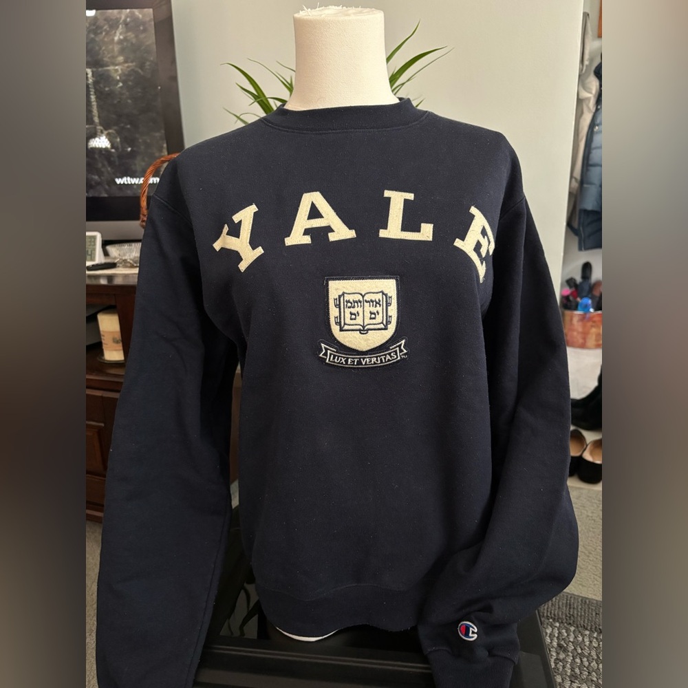 Yale Navy Blue Champion Sweater